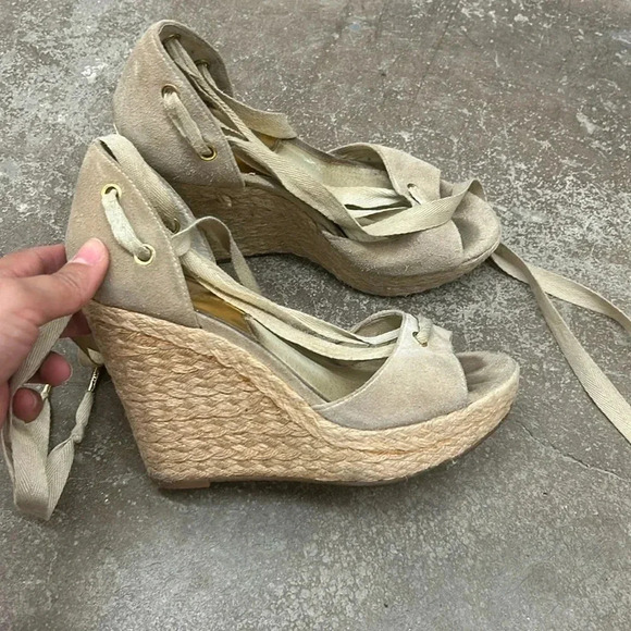 Michael kors wrap  around espadrilles - Picture 1 of 8